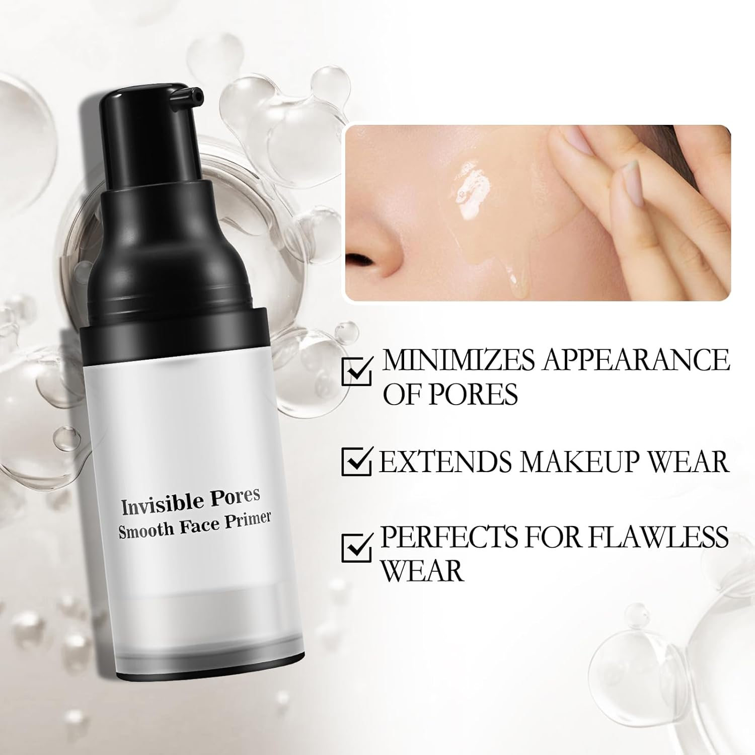 Hydrating Face Primer,Makeup Primer,Pore Minimizing Primer,Smooth Skin & Long-Lasting,Makeup Base,Blur and Redness Control