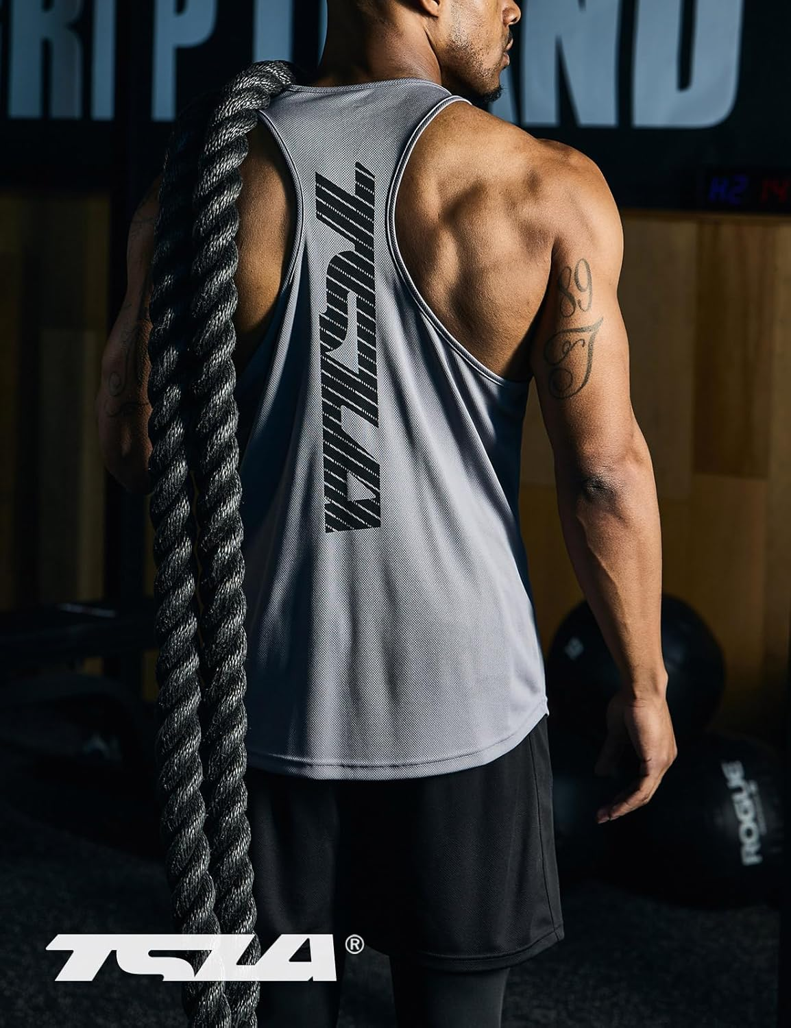 TSLA Men'S 1 or 3Pack Sleeveless Running Tank Top, Performance Athletic Muscle Shirts, Dry Fit Workout Gym Tank Tops