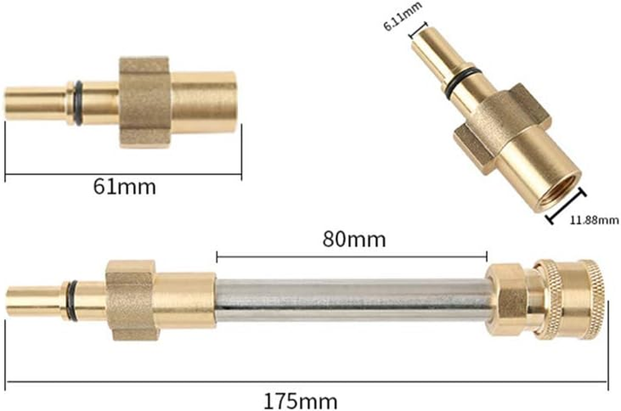 Stone Banks Pressure Washer Adapter,For Bosch AQT to 1/4'' Quick Connect, Pressure Washer Spary Wand Couple, Snow Foam Lance Adapter Foam Cannon Gun Adapter image number 5