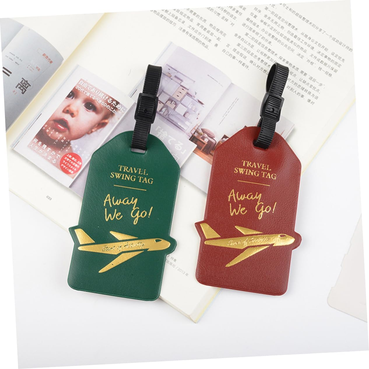 ANDRESLAD Baggage Tag Suitcase Tag Travel Suitcase Label Luggage Tag Random Color image number 2