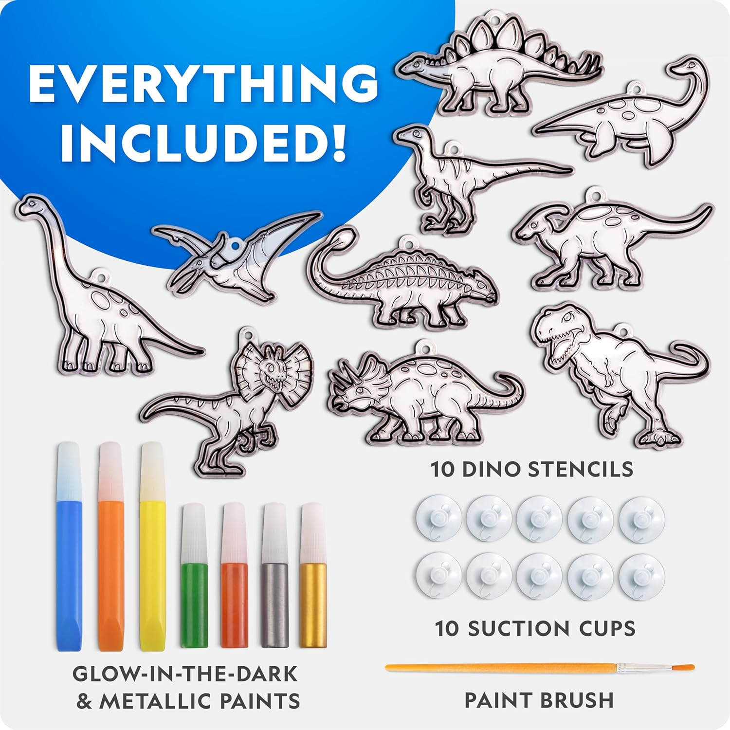 National Geographic Stained Glass Art Kit &ndash; Arts & Crafts for Kids, Make Window Sun Catchers, Creative Activities for Ages 4&ndash;8, Suncatcher Kit image number 5