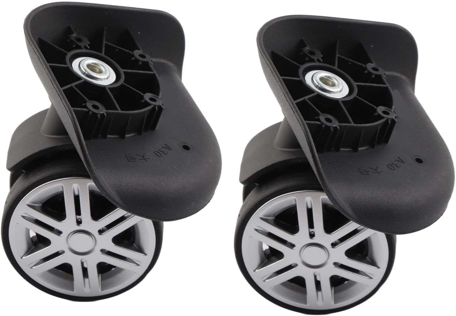 LOCADENCE 1 Pair Luggage Suitcase Wheels, Quiet Swivel Luggage Caster Wheels for the Maintenance and Replacement of Luggage Wheels image number 4