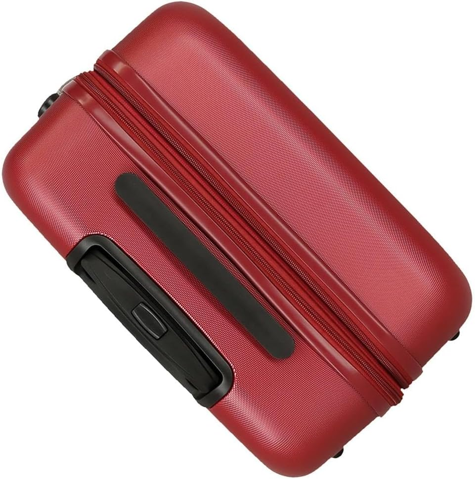 ROLL ROAD Cambodia Luggage Set Red 55/68Cm Hard ABS Combination Lock Side 93L 6.4Kg 4 Wheels Double Luggage Hand Luggage, Red, Suitcase Set, Red, Suitcase Set image number 5