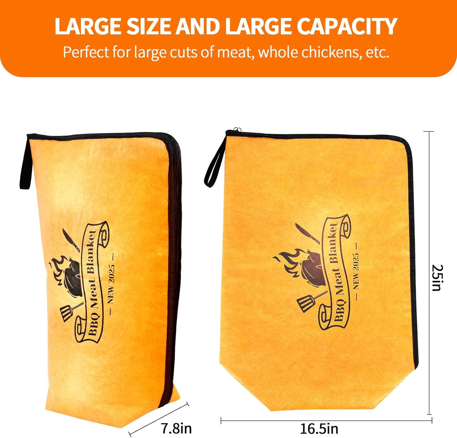 BBQ Blanket for Resting Meat &ndash; Insulated Smoker Grilling Bag for Juicy Flavorful Meats | Ideal for Brisket, Ribs, Pork & More | Durable, Easy to Clean & Portable（25In） image number 2