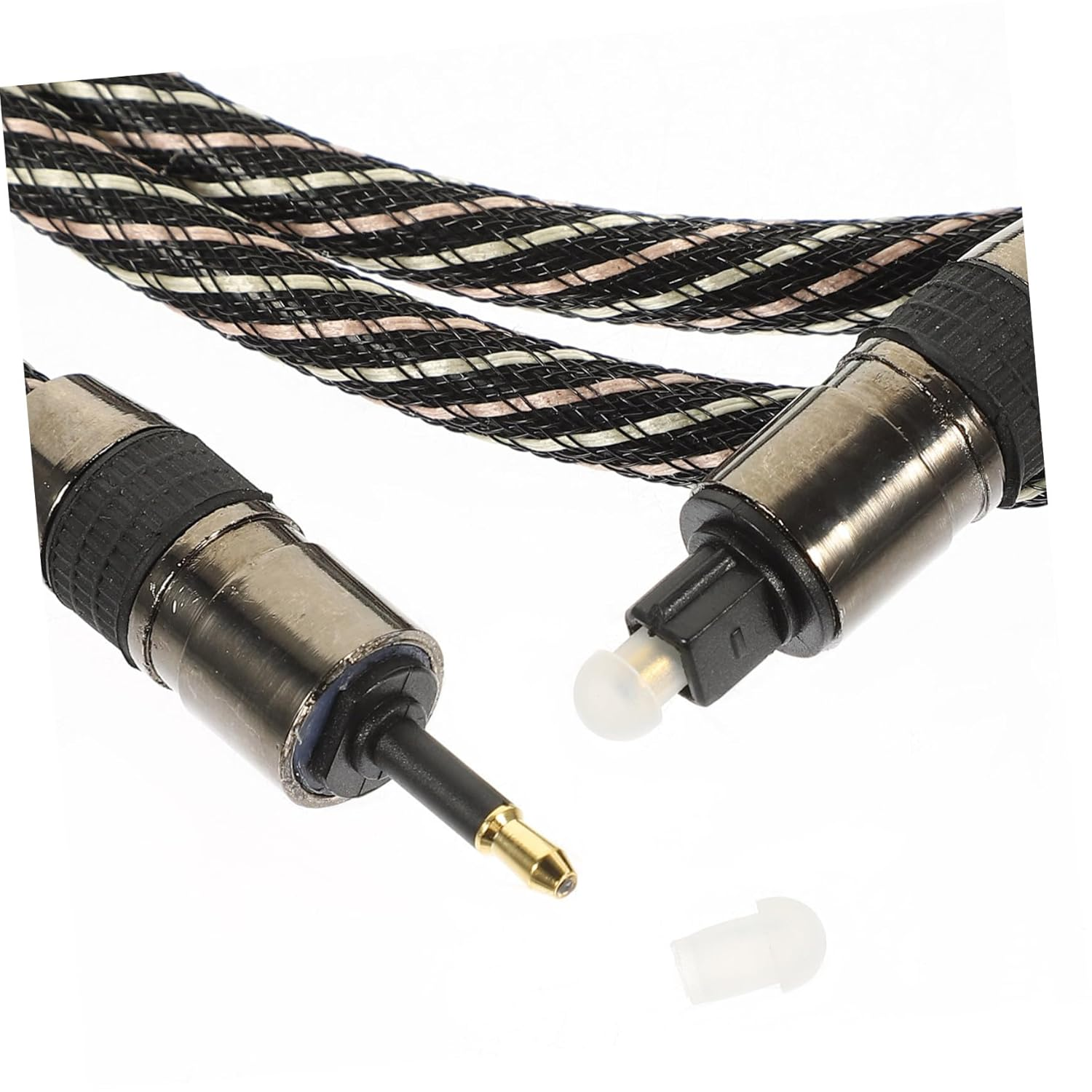 Digital Optical Audio Cable 1.5M Fiber Male to Male Cord for Sound Bar and Tv High-End Square round Connector Home Theater Audio Cable for Australian Users image number 1