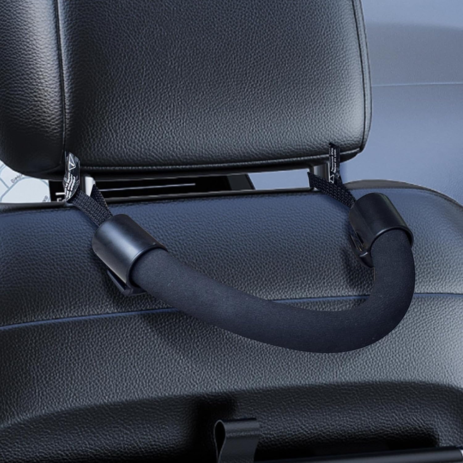 1Pcs Grab Handles for Elderly & Kids - Portable Assist Car Handle with Stable Safety Grip, 19.5/17.6/4.8 Inches Armrest Support for Vehicle, Chair & Mobility Aid (Black) image number 1