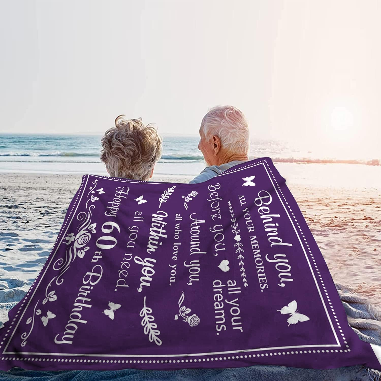 60Th Birthday Gifts for Women Men - Blanket Gift Ideas for 60 Year Old Female Male (50"X60") - 21St Birthday image number 3