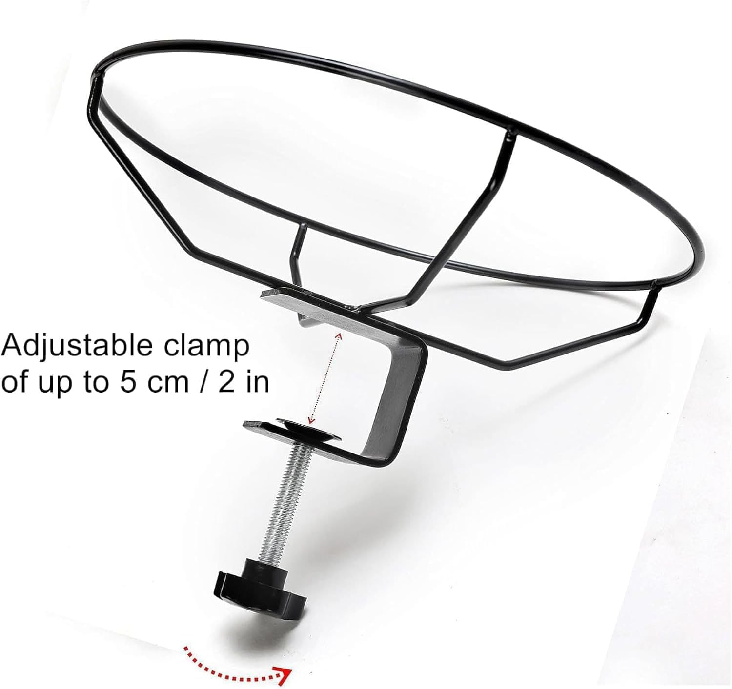 30 Cm Deck-Mounted Unheated Bird Bath Bowl with Detachable Fence Clamp for Balcony Railings image number 5