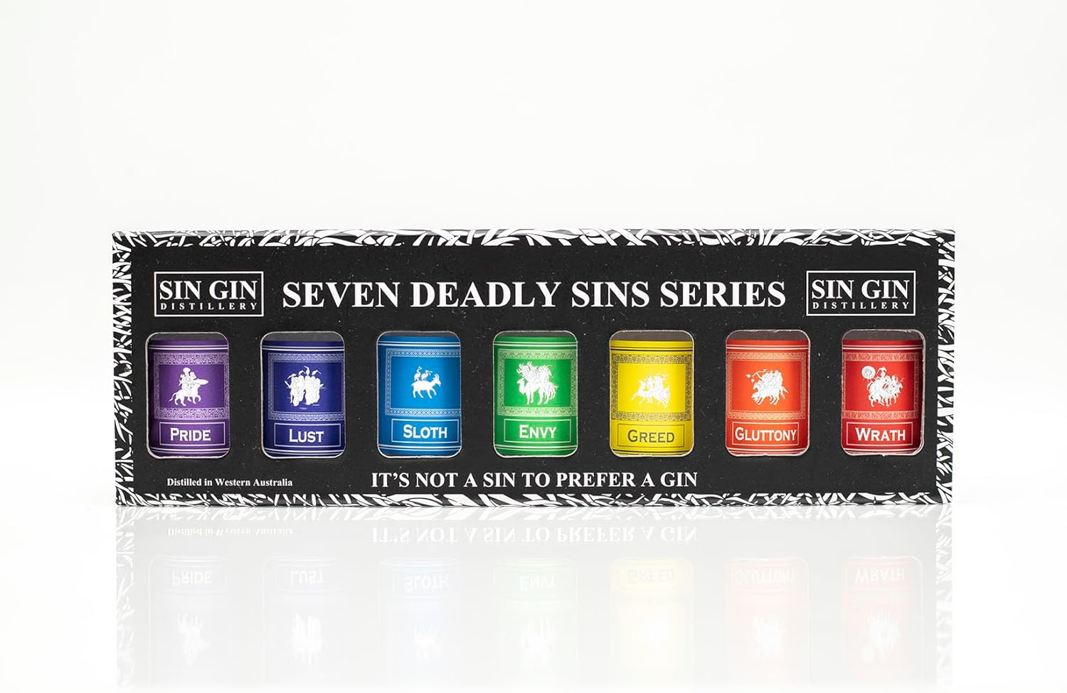 Sin Gin 7 Deadly Sins - 7X50Ml Gin Gift Pack image number 1