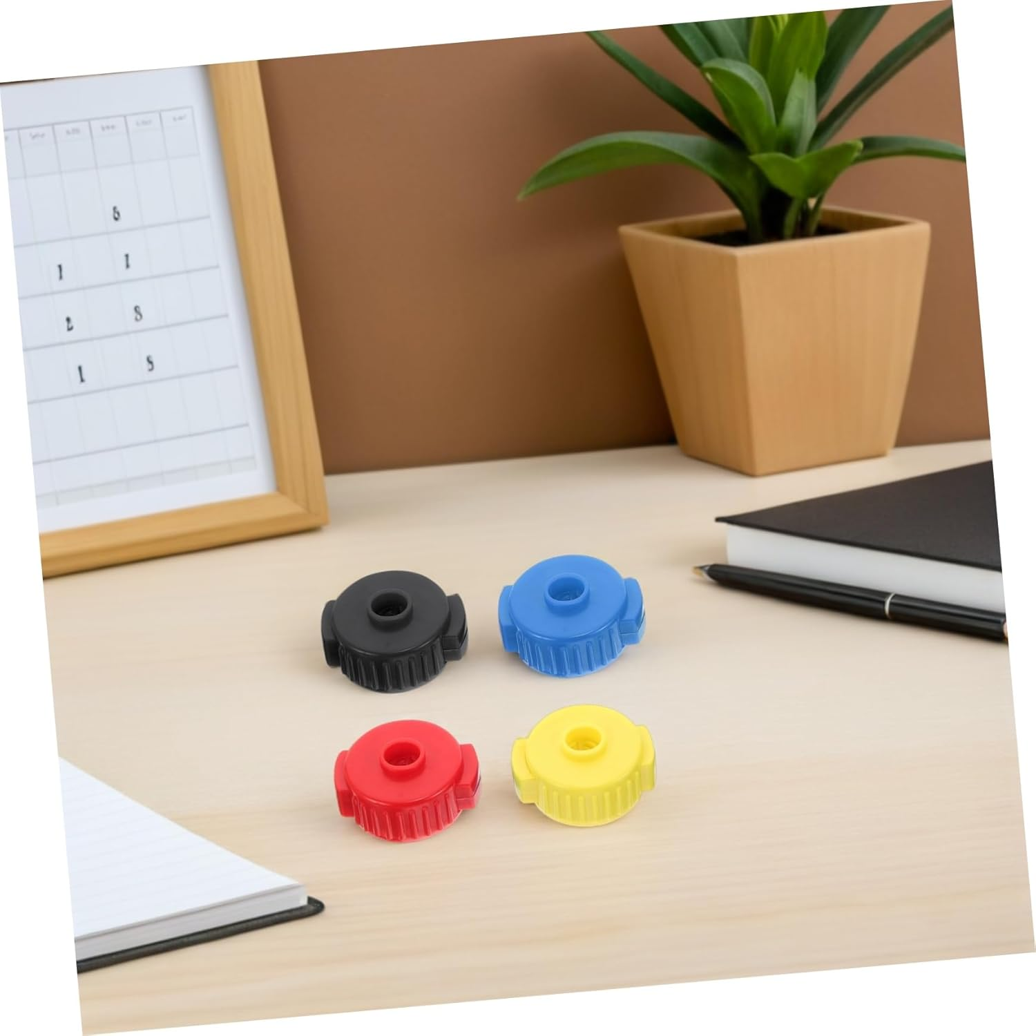 Toyvian 8Pcs Quick-Release Cymbal Nuts Plastic Cymbal Accessory Kit Drum Replacement Parts Percussion Drum Nuts Installation For image number 3