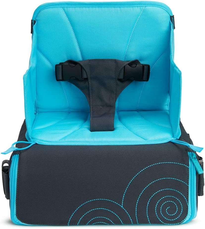 Munchkin Portable Travel Child Booster Seat, Blue/Grey image number 5