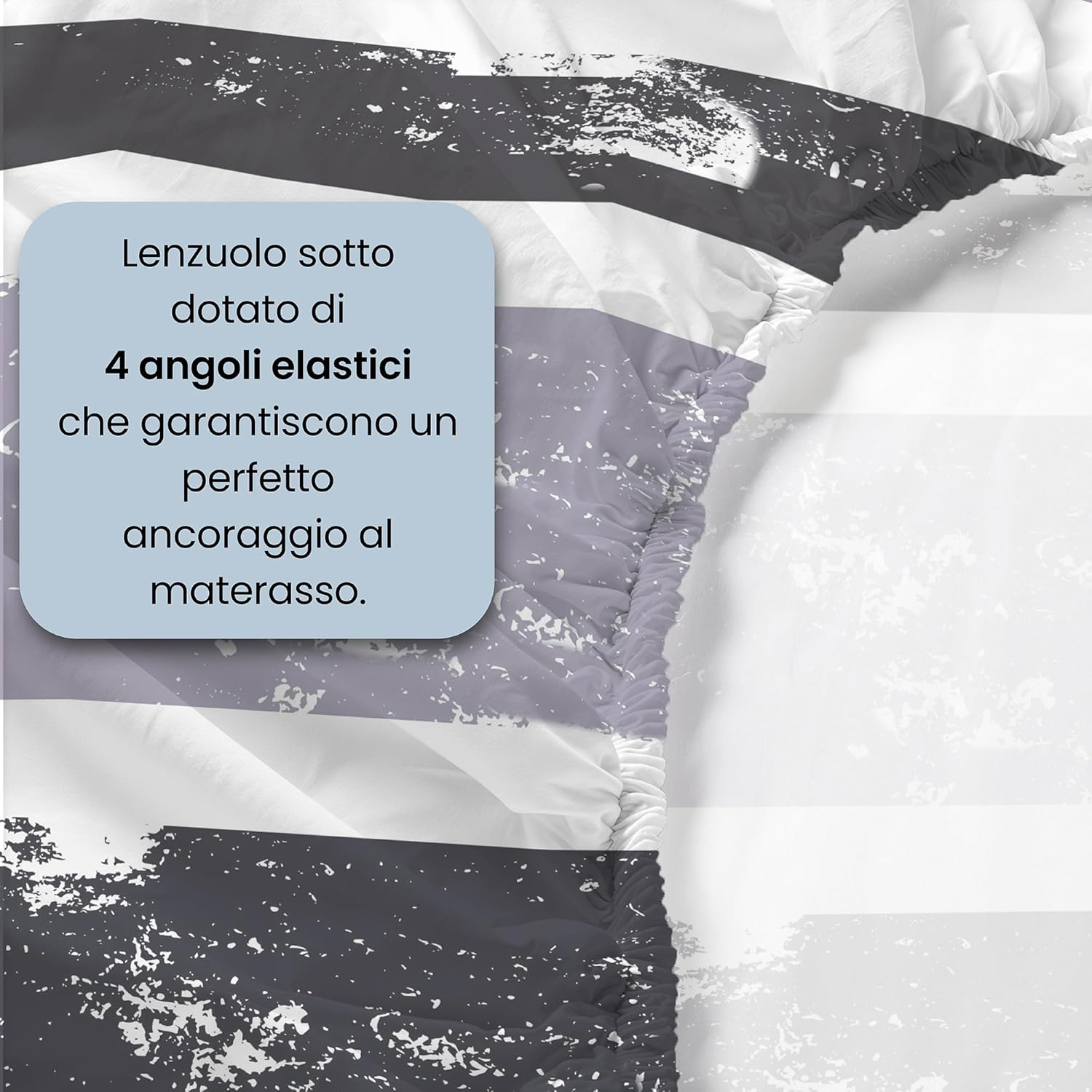 River Cotton Double Bed Sheet Set, Made in Italy &ndash; Complete Bed Set, Fitted Sheet, Top Sheet 240 X 300 Cm and 2 Pillowcases with Inner Flap (Double, Oka) image number 6