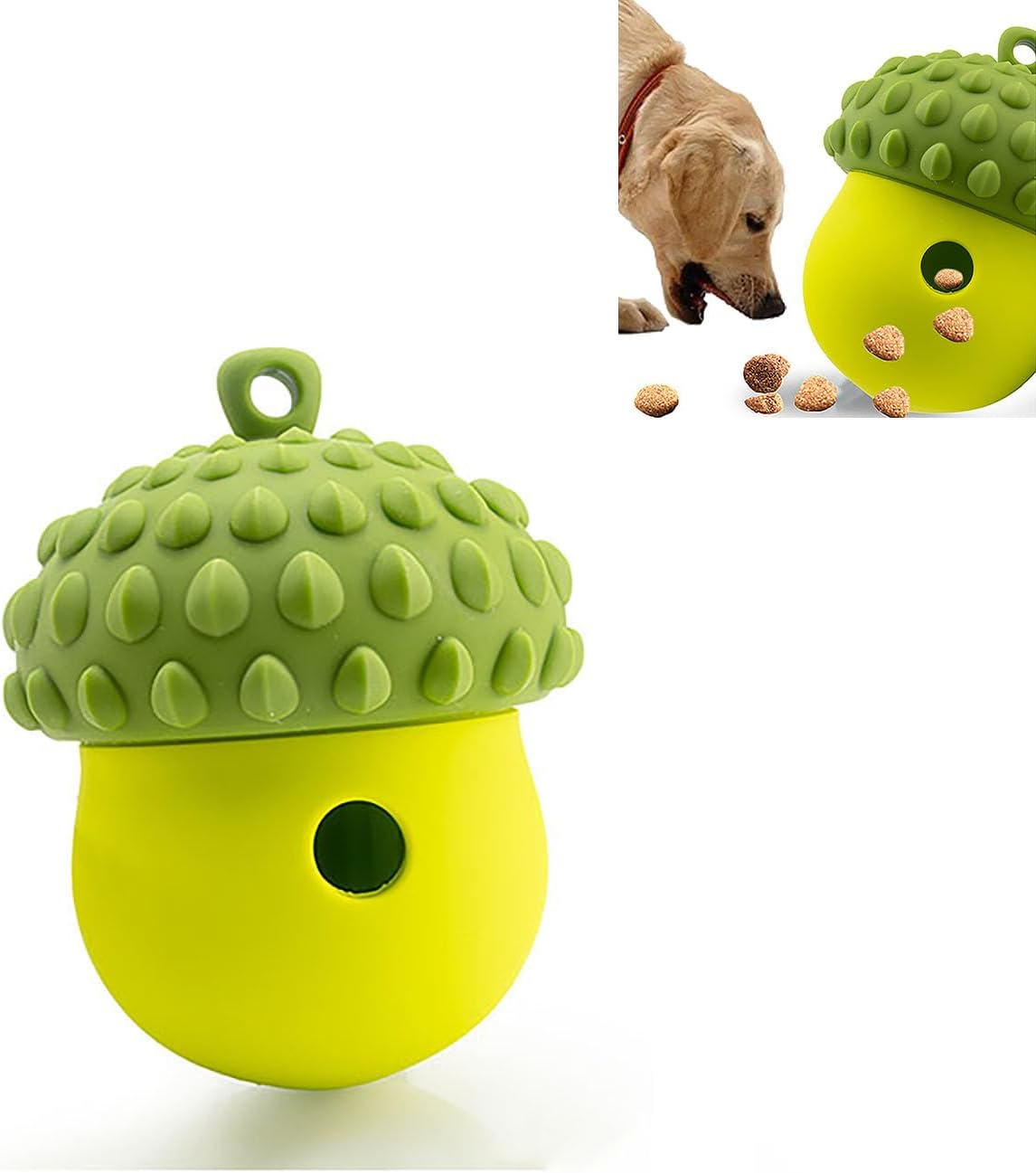 Pine Cone Dog Chew Toys for Aggressive Chewers Nearly Indestructible Dog Toy, Interactive Treat Dispensing Toys for Medium Large Size, Long Lasting Gifts for Dogs (Green)