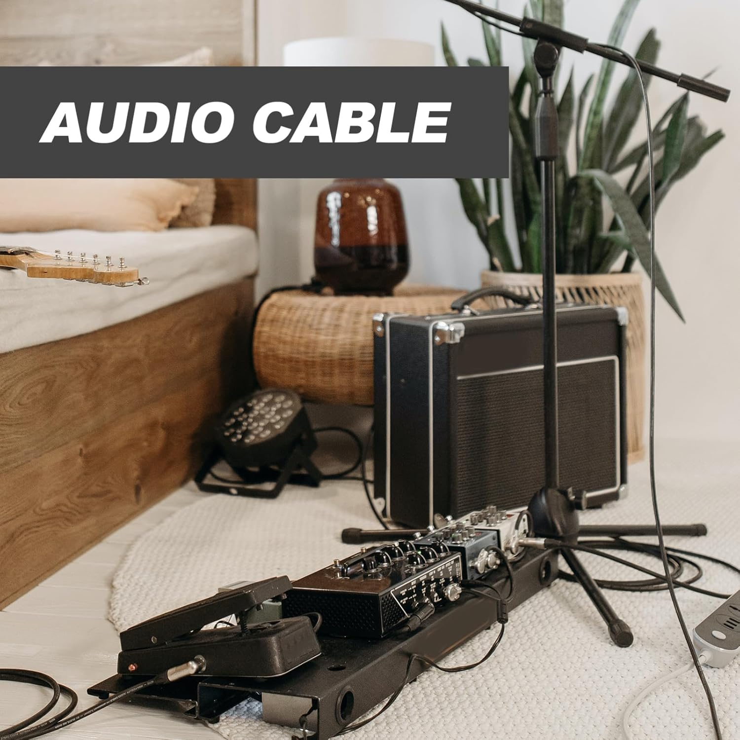 Balacoo 10 Pack 3.5Mm Female Plug to Bare Wire Audio Cable, Mono 3.5Mm Jack Connector, Ideal for Headphones, Speakers, Microphones, Black image number 3