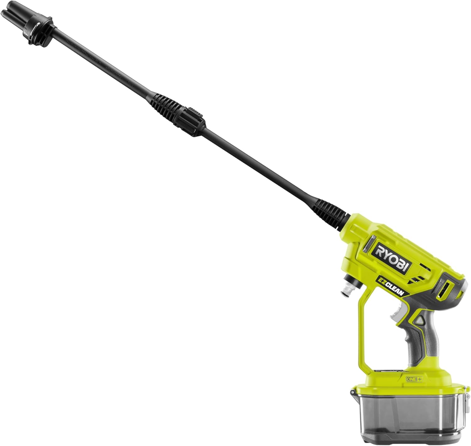 RYOBI RY18PW22A-0 18 V Battery Medium Pressure Cleaner - 3 in 1 Nozzle - Turbo Nozzle for Difficult Cleaning Applications - 15&deg; Fan Jet for General Cleaning - without Battery & Charger Hypergreen image number 2