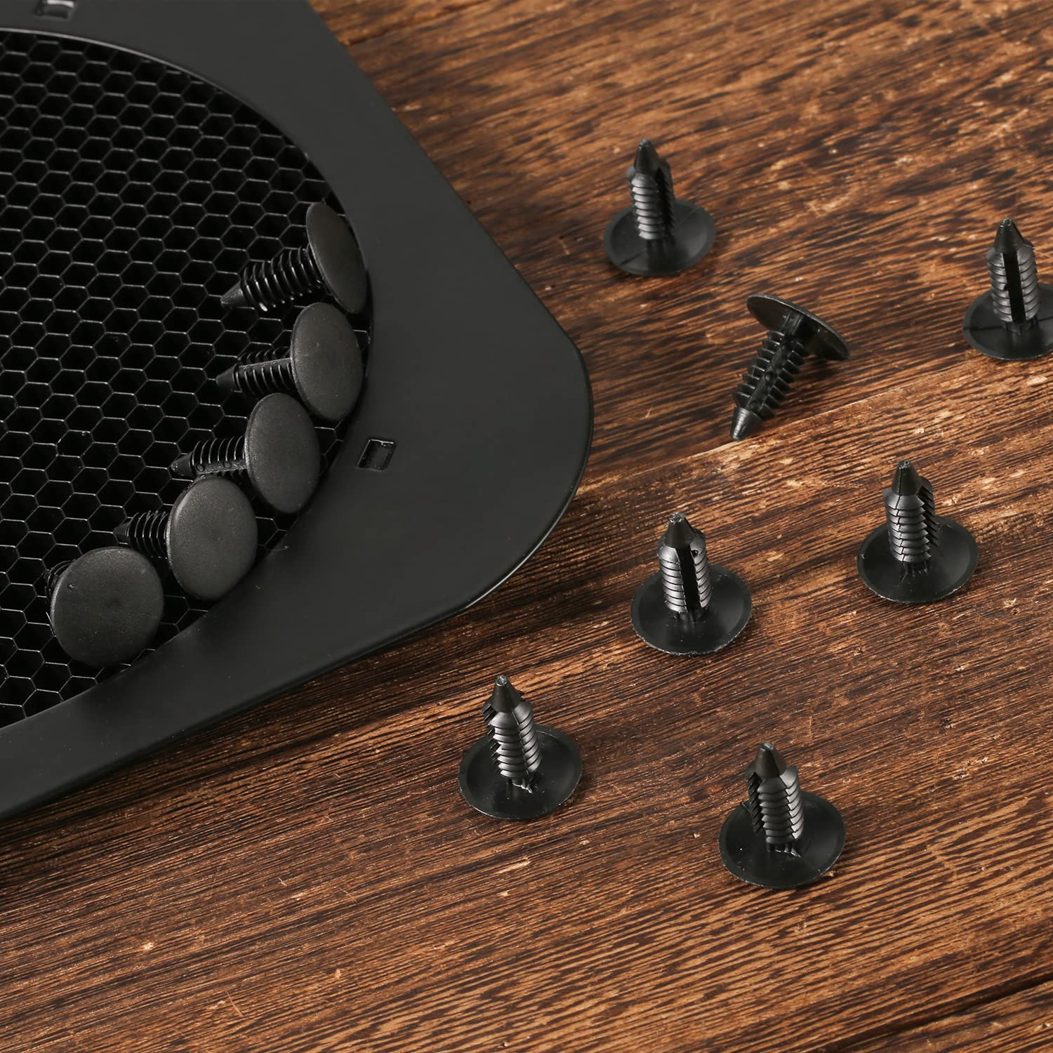 Pack of 100 Laser Honeycomb Pins, Honeycomb Laser Bed Attachment Accessories for Needle Laser Engraver for 7.5 Mm Honeycomb Grid Replaces Honeycomb Laser Bed Accessories (Black) image number 1