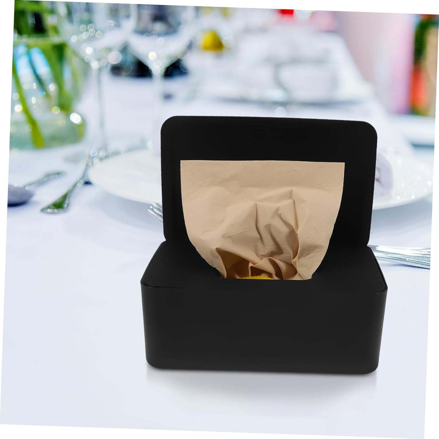 Wet Wipes Storage Box Lid Portable Wipes Holder Case for Home and Travel Keeps Fresh image number 1