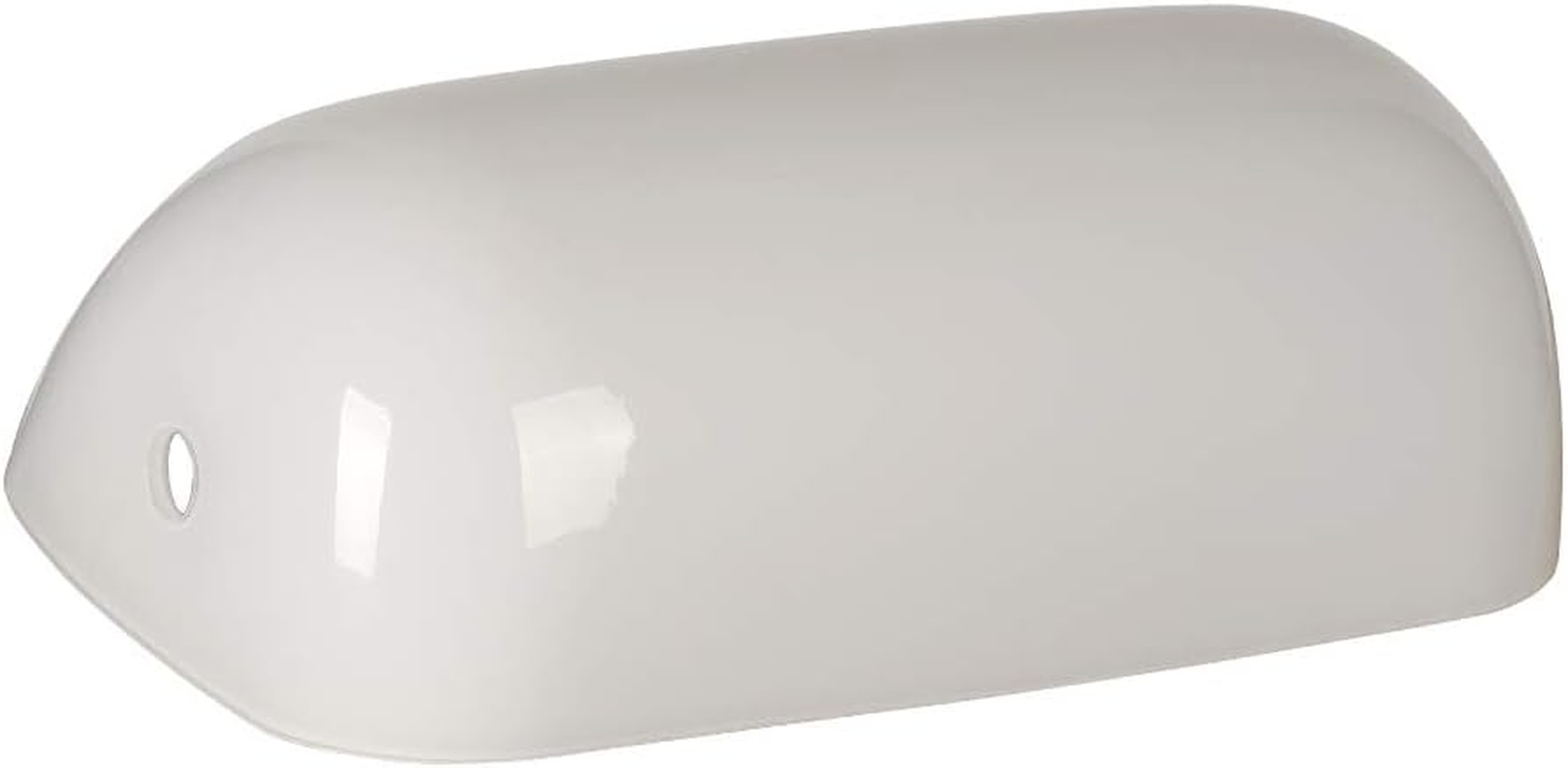 Newrays Replacement Glass Bankers Lamp Shade Cover for Desk Lamp (White) image number 4
