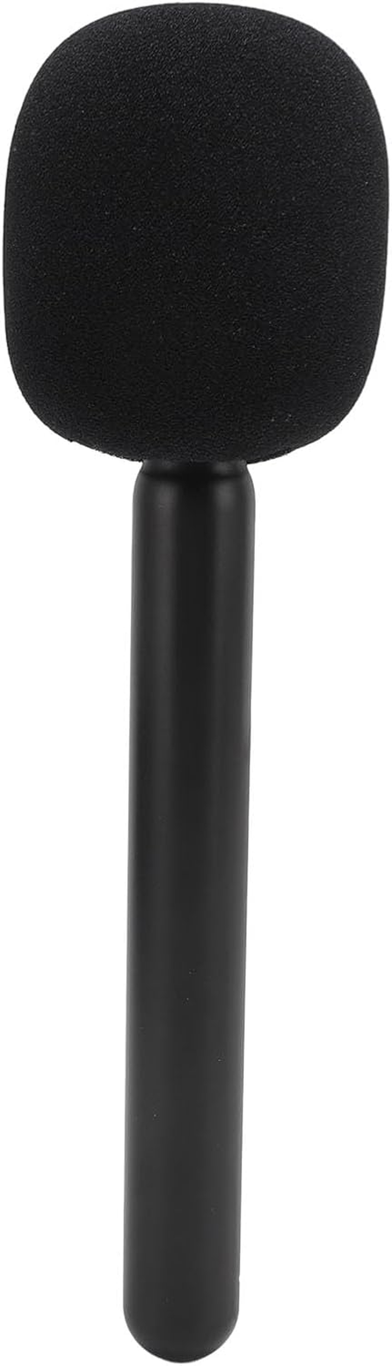 Microphone Interview Handle, Lightweight Interview Microphone Adapter with Windshield Foams, Integrated Cold Shoe Clamp, for MIC 1 and 2, for Rode Wireless GO II, for Hollyland image number 1