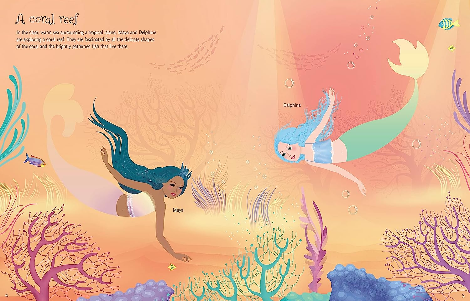 Usborne Dolly Dressing Mermaids Sticker Book image number 5