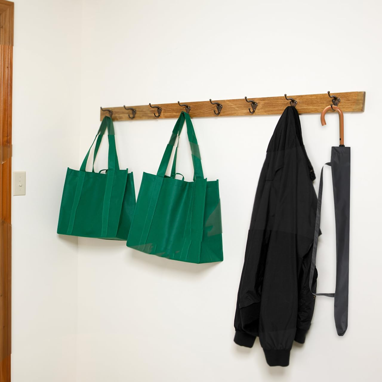 2Pcs Umbrella Bag with Shoulder Strap Waterproof anti Dust Reversible Umbrella Cover Carry Case for Storage Travel Home Car Black image number 6