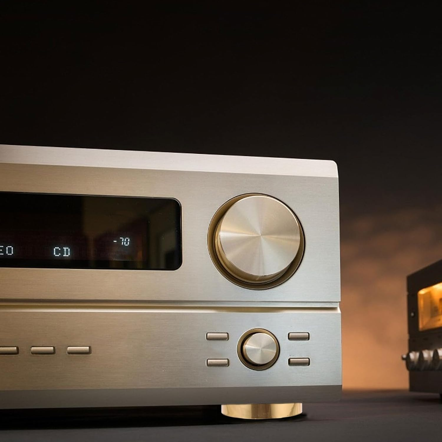 Sewroro 12Pcs Amplifier Foot Isolation Pads Speaker Feet Base for Hifi Amplifier Plastic Chassis Stand Gold 57X13Mm for Home Audio Equipment image number 4