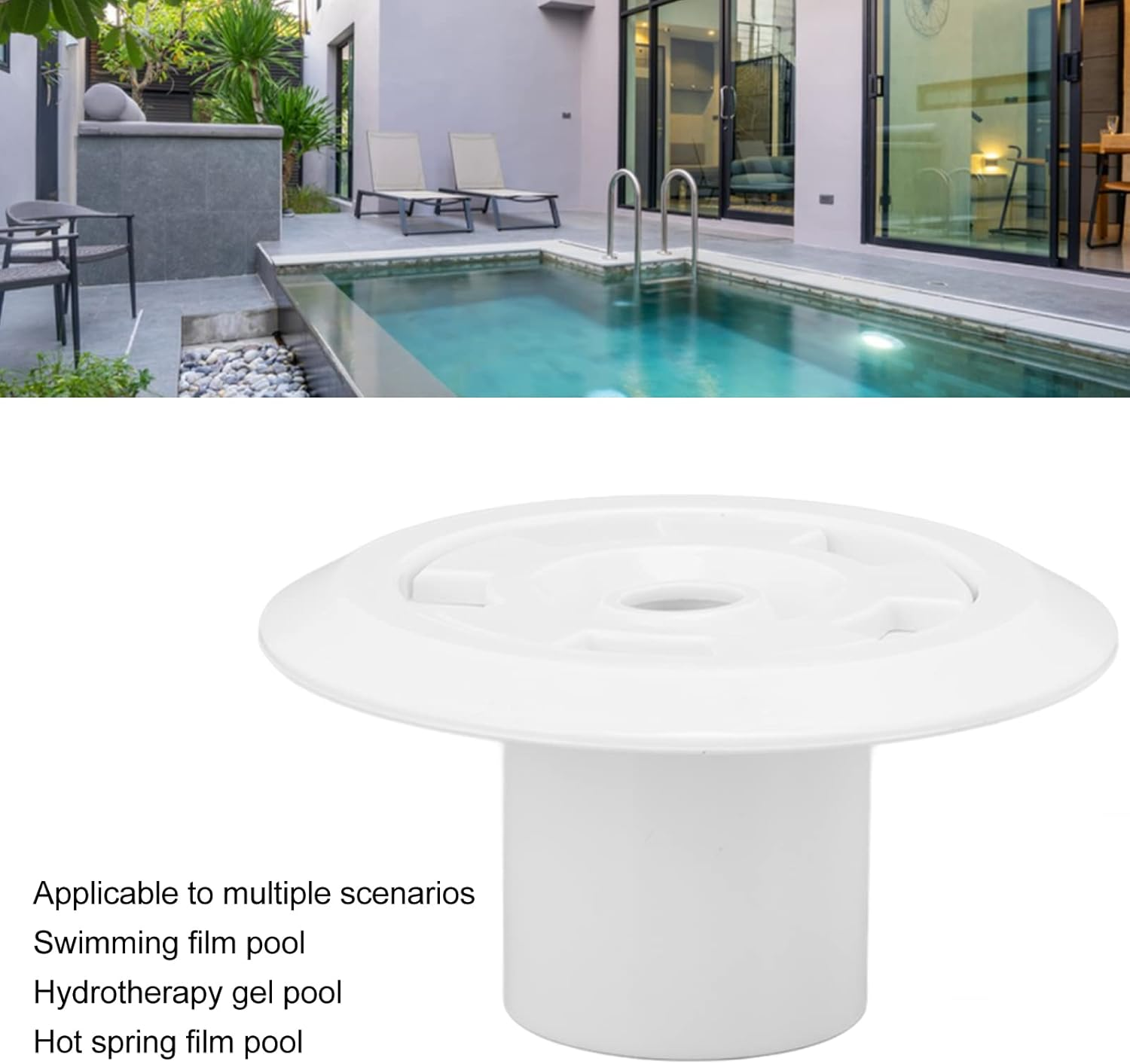 Swimming Pool SPA Jet Nozzle, Pool Jet Nozzle, Swimming Pool Return Jet Massage Nozzle for Most Swimming Pools, Spas (360 Degree Rotatable) image number 6