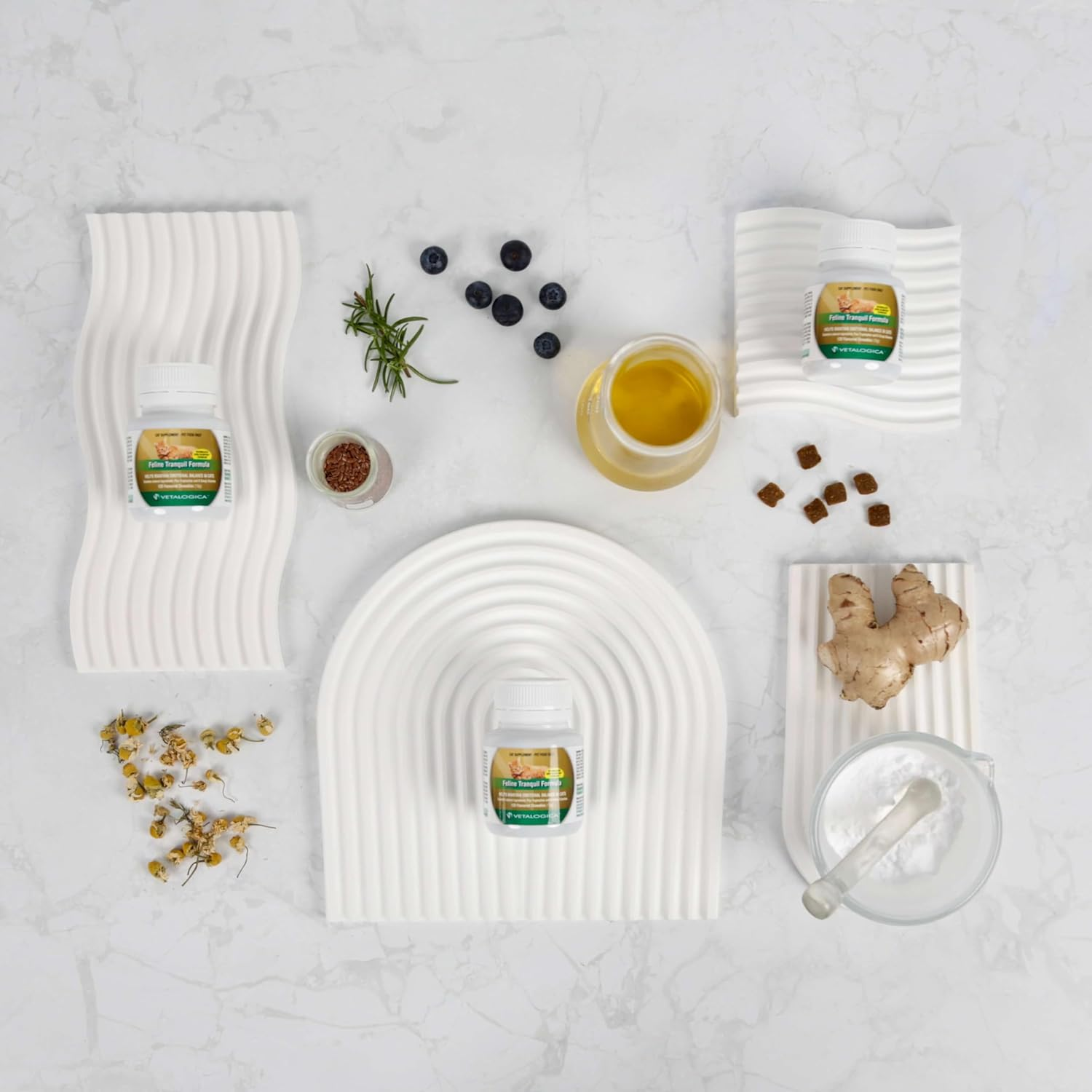 Vetalogica Feline Tranquil Formula Maintain Emotional Balance Supplements 120 Flavoured Chewable Tablets