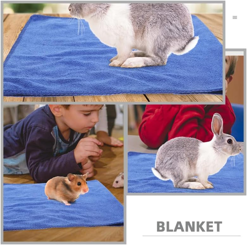 Homoyoyo 5-Pack Washable Small Animal Blanket for Guinea Pigs and Hamsters - Soft Microfiber Pet Bedding Waterproof Cage Liner Comfortable Sleeping Pad for Cage Use