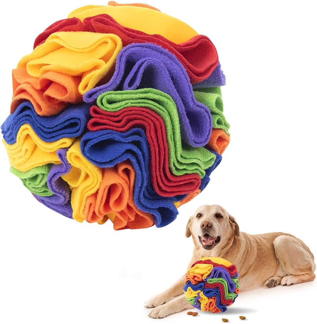 Alnicov Sniffing Toy for Dogs, Sniffing Ball for Dogs, Interactive Treat Game for Dogs, Interactive Dog Toy, Snuffle Mat, Foraging Mat, Dog Puzzle Toy