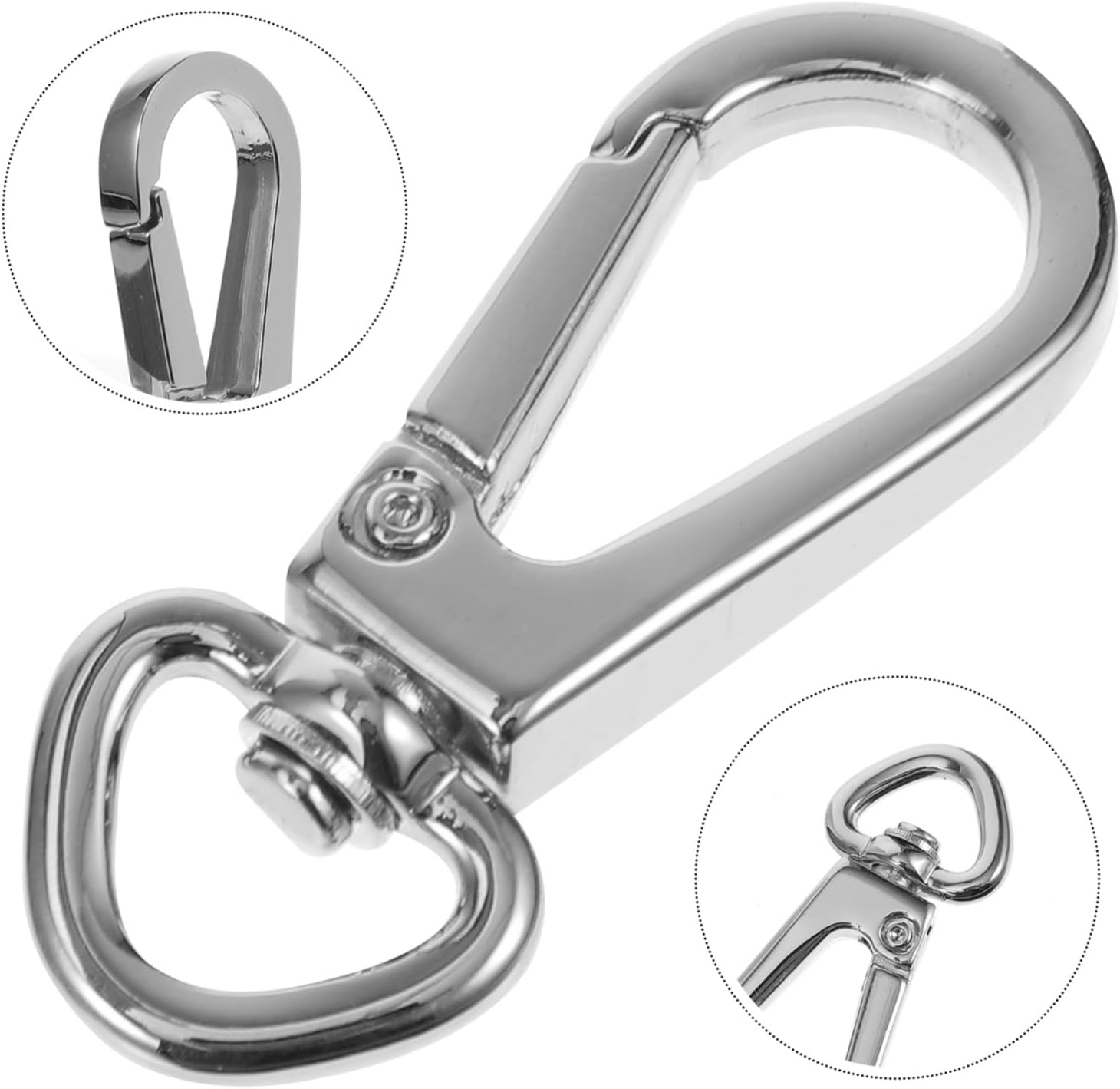 Uonlytech 10Pcs Bag Keychain Diy Snap Hook Metal Claw Clasp for Purse Hook Key Clip Multi-Purpose Claw Clasp for Diy Projects image number 2