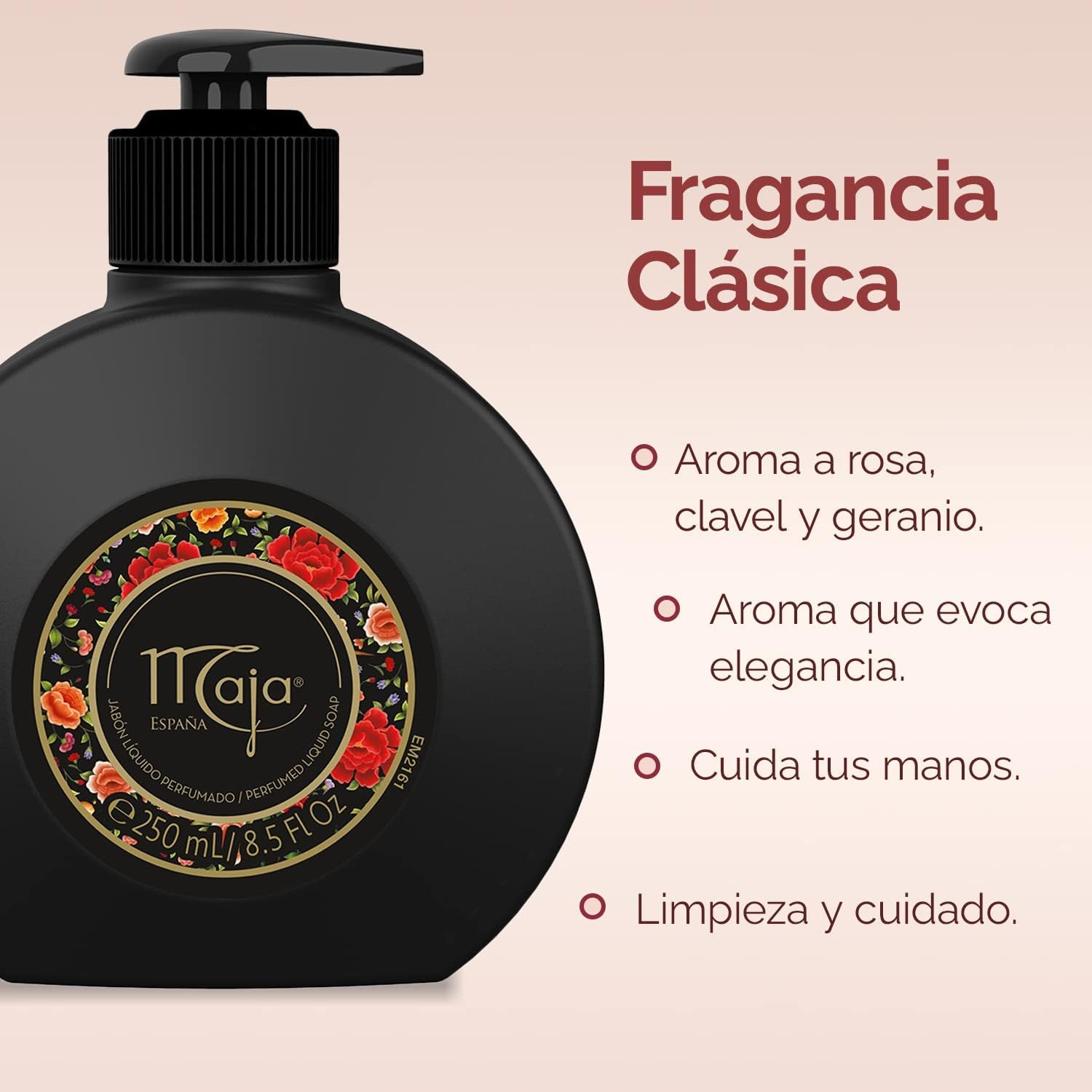 Maja Liquid Soap &ndash; Luxury Liquid Soap with Seductive Sensual Fragrance &ndash; Elegantly Packaged Hand Soap in High-Quality Soap Dispenser &ndash; Gift Idea &ndash; Pack of 12 (12 X 250 Ml) image number 5