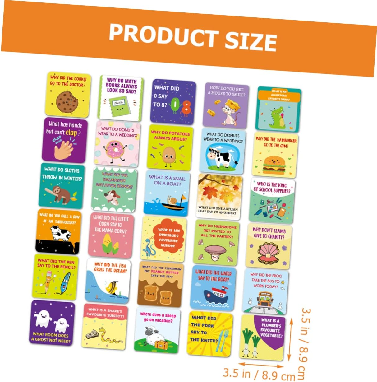 60Pcs Notes for Kids Cartoon Joke Cards for School Lunch Boxes Fun Motivational and Inspirational Lunch Box Cards for Parties and Picnics image number 6