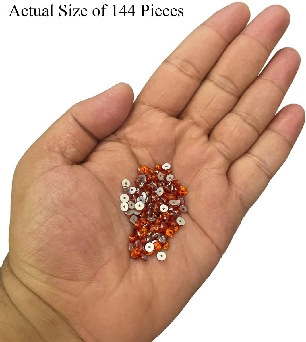 Embroiderymaterial Sew on Crystals Centre Hole Flat 4MM round Glass Rhinestones Combo 720 Pieces 5 Color