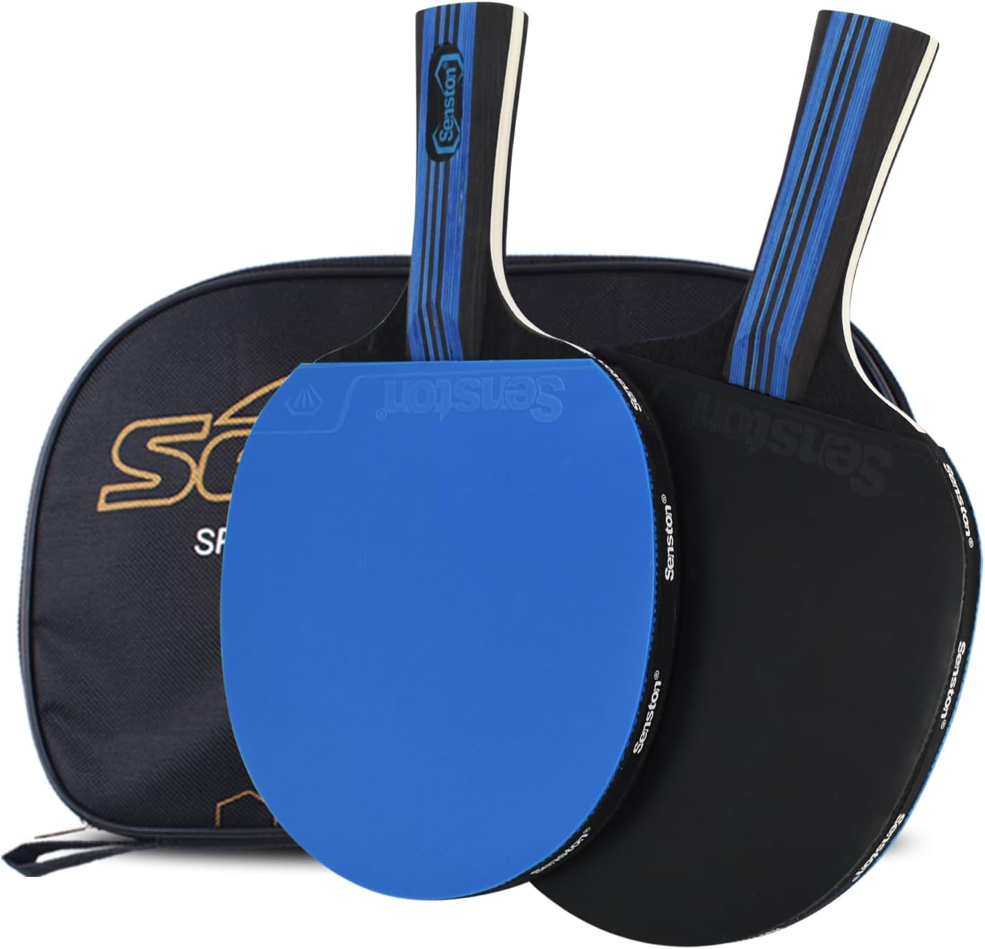 Senston Ping-Pong Paddle Table Tennis Paddle for Entertainment or Competition - Ping-Pong Racket with Advanced Speed, Control and Spin-Blue image number 1