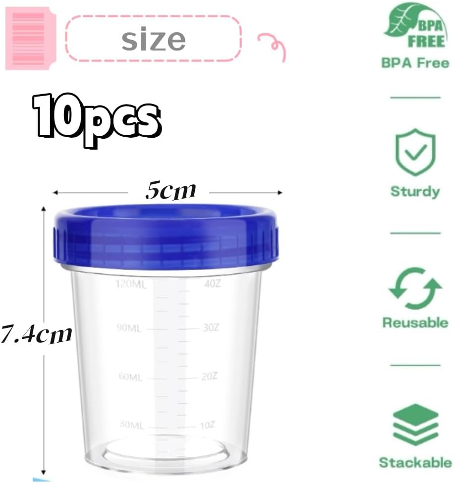 10 Pack Small Containers with Lids, Leakproof Condiment Containers with Screw Lids, Reusable Stackable Pvc Dip Sauce image number 3