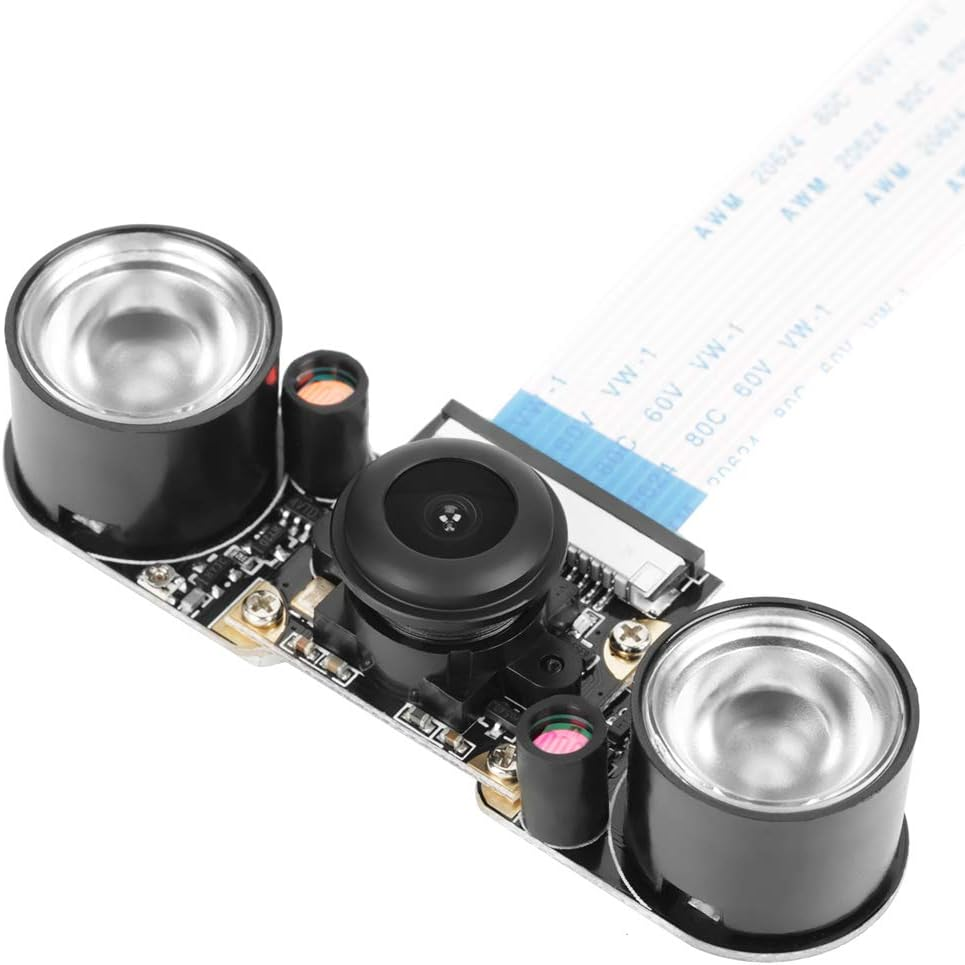 Bewinner 130&deg;Viewing Angle Night Vision Camera Module Board for Raspberry Pi B 3/2 - with 2 Pcs Night Vision 850 Fill Lights - 5 Million Pixels, 2592 * 1944 Size Image Output image number 6
