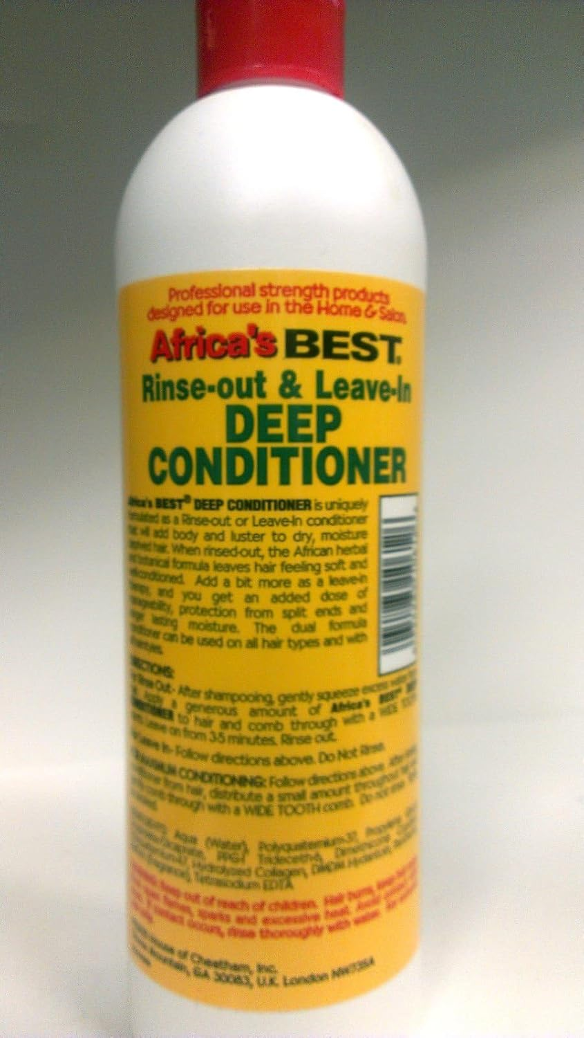Africa'S Best Rinse Out and Leave in Deep Conditioner, 12 Ounce image number 2