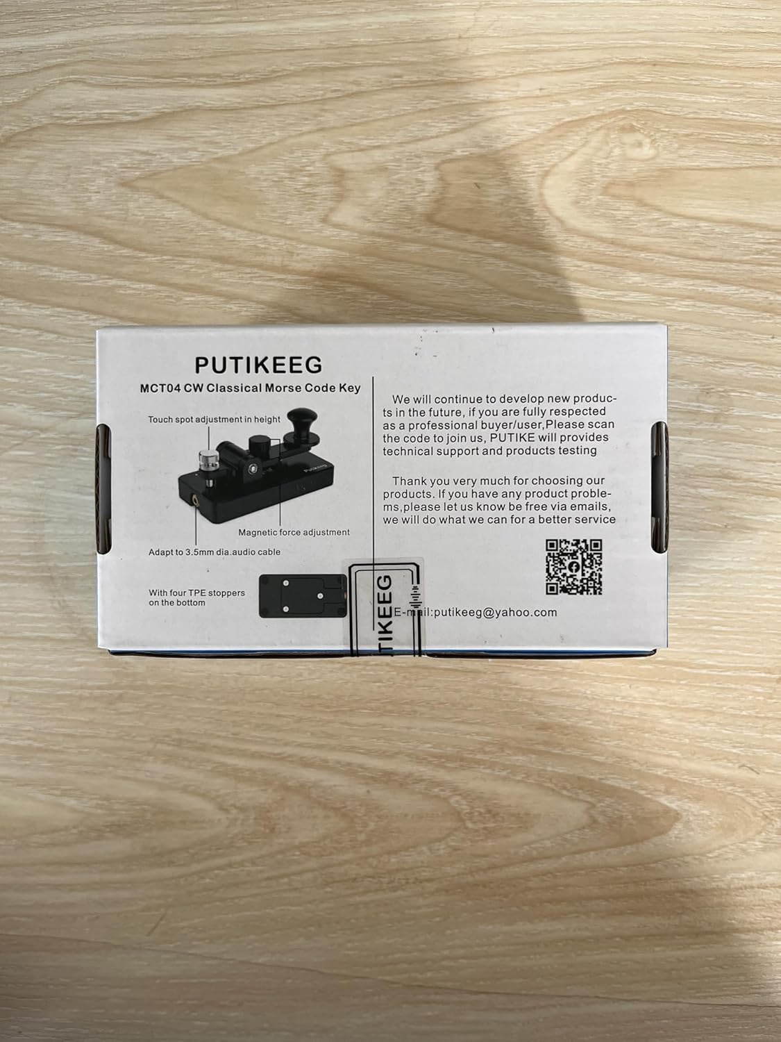 Putikeeg CW Morse Button, Telegraph Button, Amateur Radio CW Button, Morse Code Device, Telegram Keyboard, Morse Code Transmitter image number 6