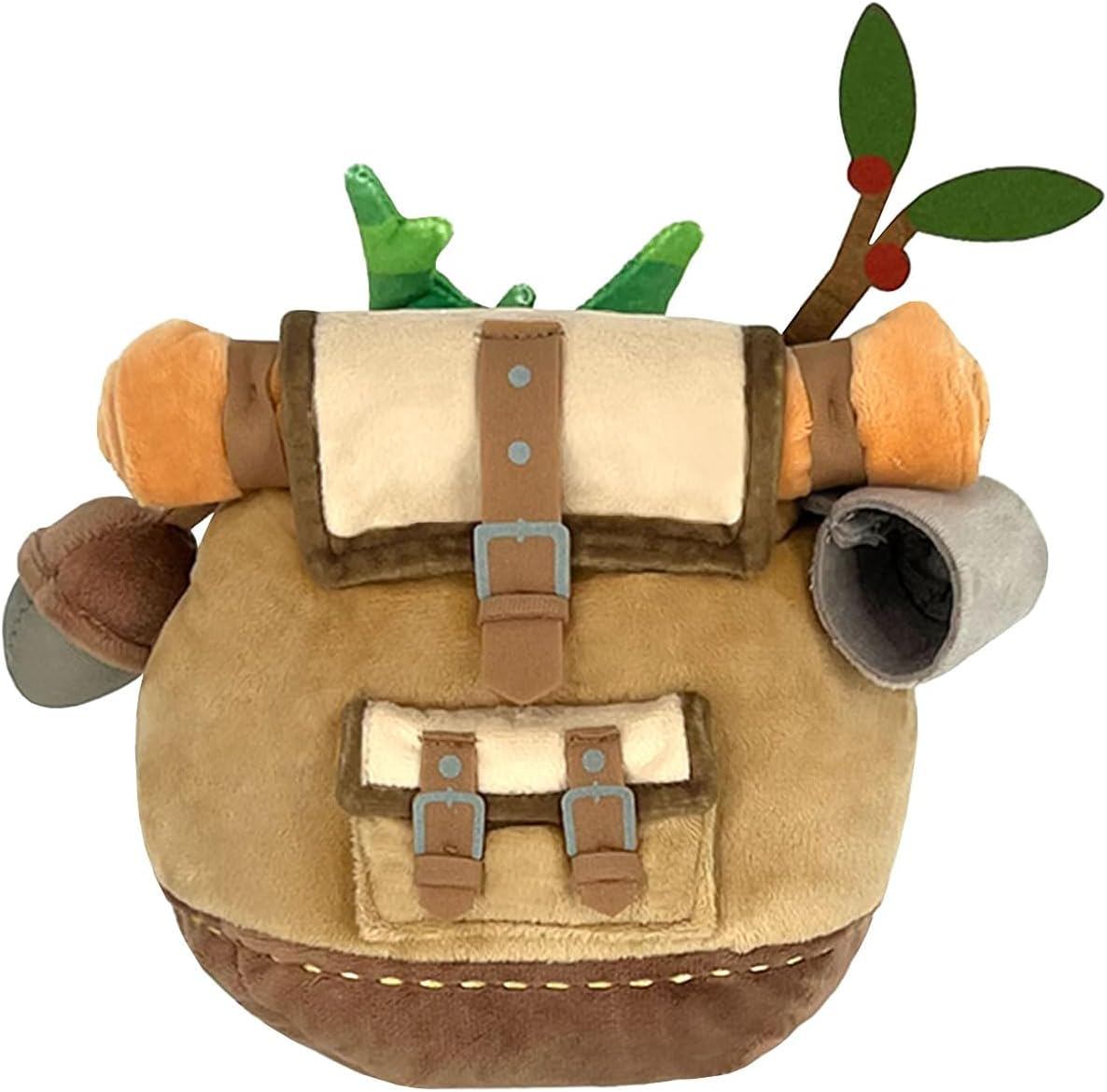 Sanei Boeki the Legend of Zelda Tears of the Kingdom Tabikorog a (Brown Backpack) W22 X D18.5 X H17Cm Plush Toy ZP04 - Brown image number 6