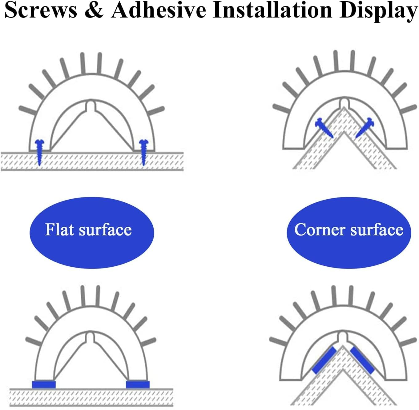 Zalati Grooming Brush 2Pcs Wall Corner Massage Groomer Fur Comb Tools with Catnip Storage Case for Cats Pets image number 2
