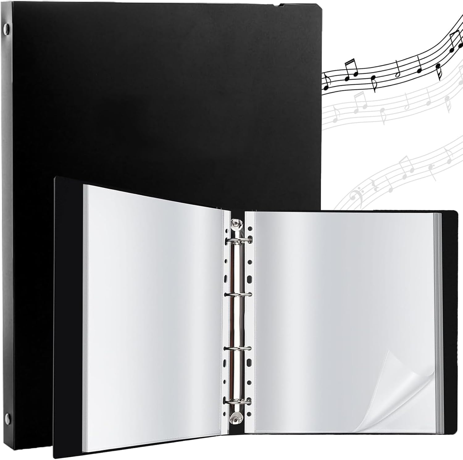 70 Pockets Portfolio Binder with Plastic Sleeves, Presentation Book Display 140 Pages File Folder for Artwork, Sheet Music, Document, Diamond Painting