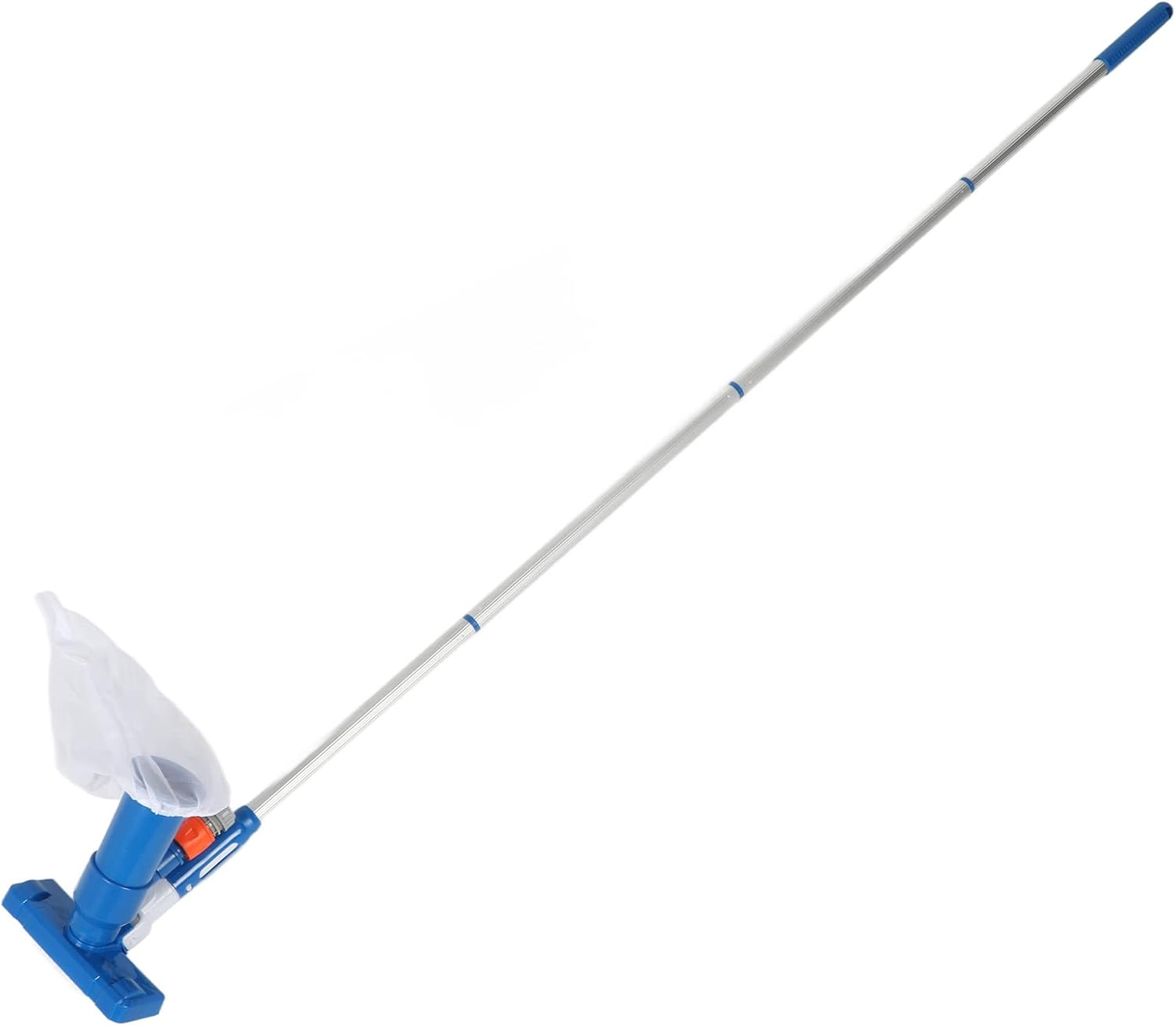 Pool Spa Jet Vacuum Cleaner, 63 Portable Pool Vacuum Jet Underwater Cleaner, Adjustable 4 Poles Pool Cleaner, Fit for Spa, Hot Tub, Fountain Vacuuming, Attach to Use Garden Hose image number 1