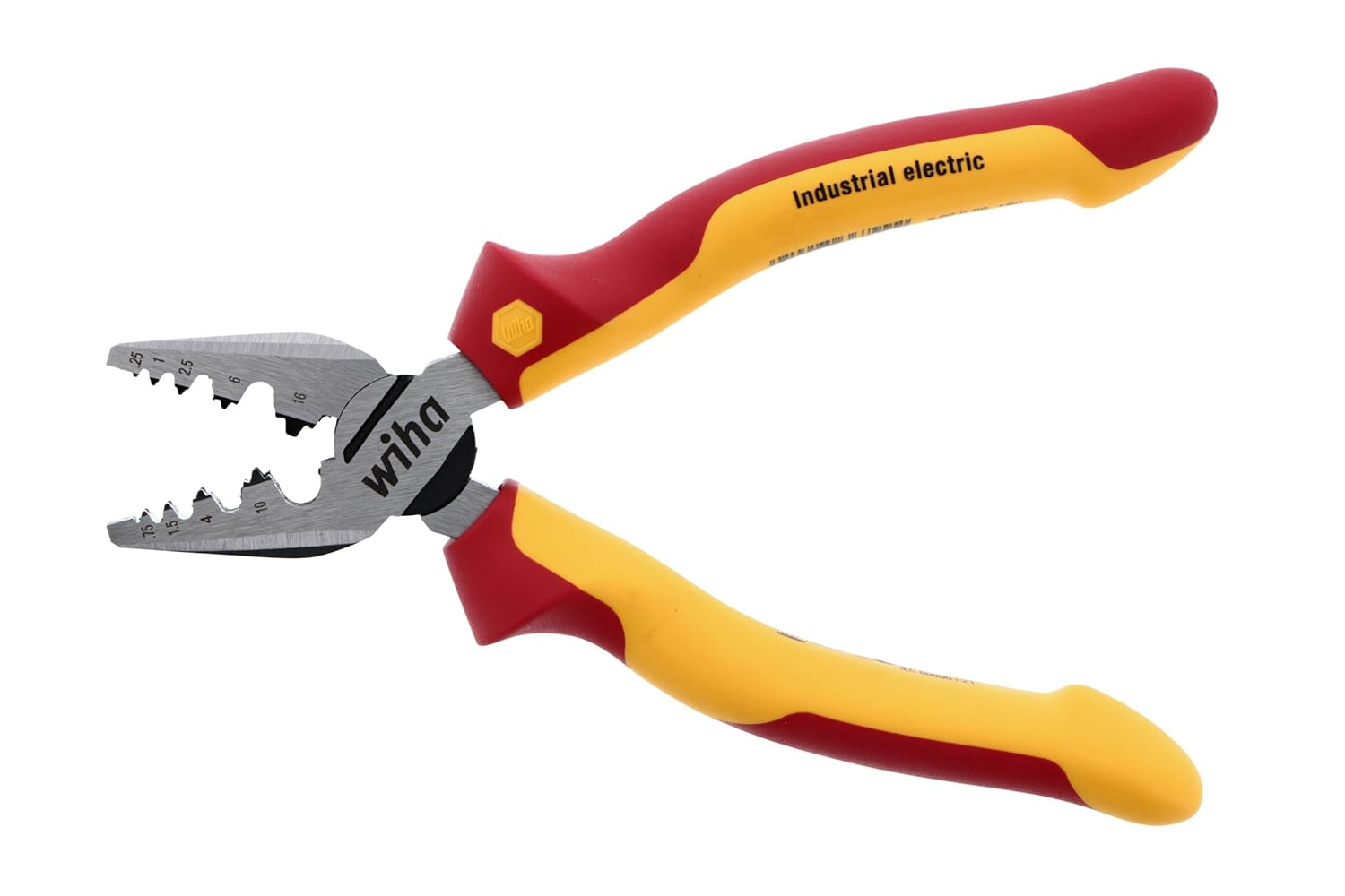 Wiha 32945 7-Inch Insulated Industrial Crimping Pliers image number 4