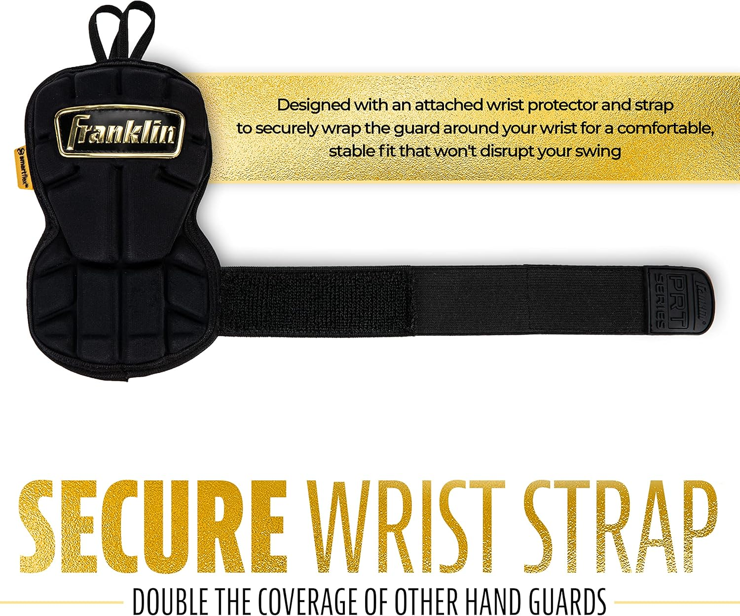 Franklin Sports Baseball Hand + Wrist Guard - PRT LG Series Adult Hand + Wrist Protector for Batting - Protective Hand, Wrist Shield - Right + Left Hand Hitters - One Size - Adult image number 3