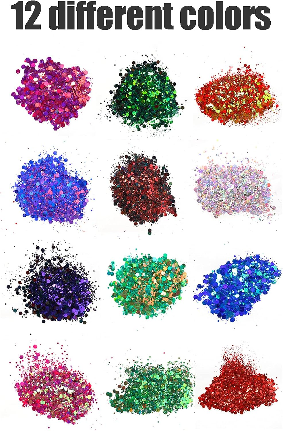 Glitter Nail Art Mixed Iridiscent Capo image number 2