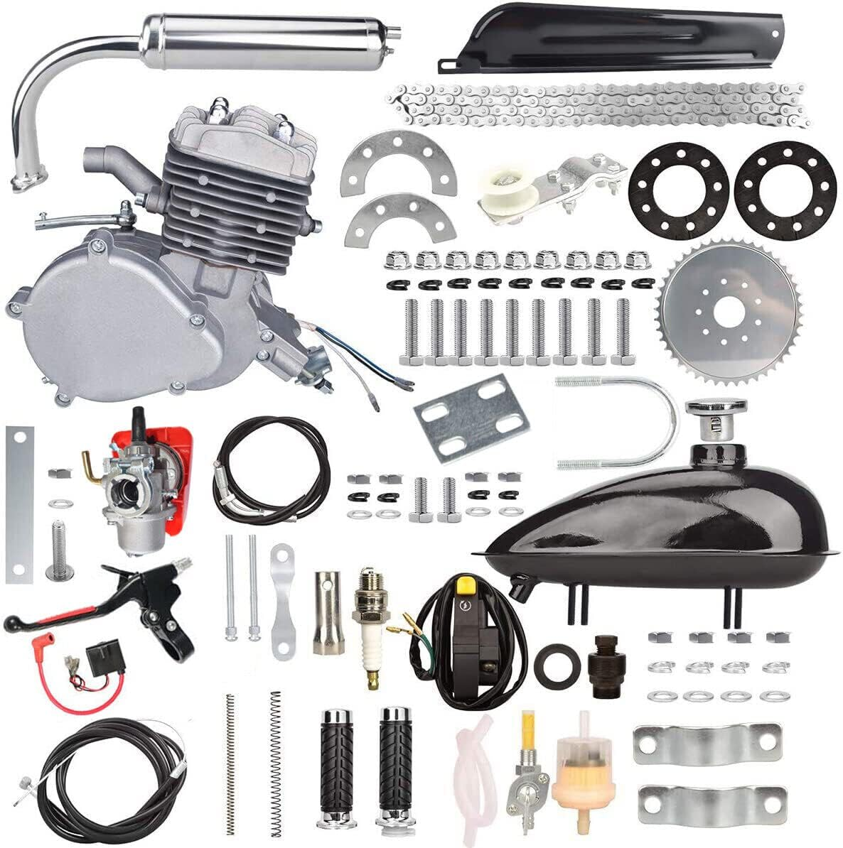Bocid 2 Stroke 100CC Motorized Bike Kit Motorised Bicycle Push Petrol Gas Motor Engine Kit image number 4