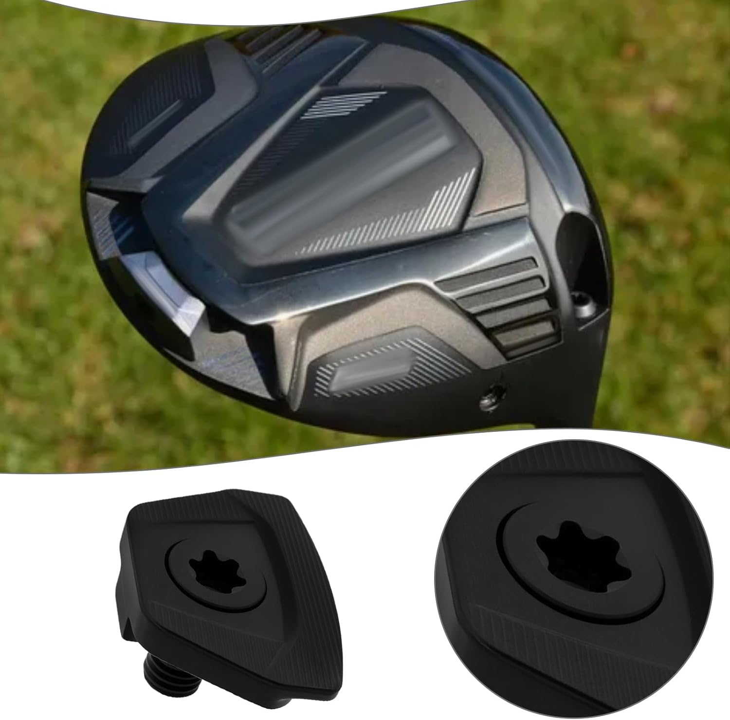 Create Idea 1Pc Golf Weight Golf Head Weight Hybrid Club Head Weight Driver Weight Compatible with PING G430 G430 MAX G430 LST G430 SFT Black