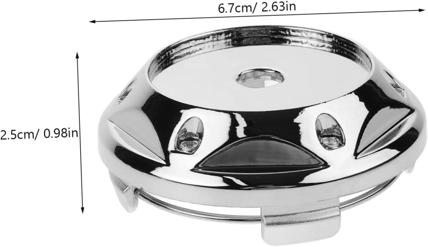 SOPOTUTU 4Pcs Silver 68Mm Auto Wheel Center Caps Rim Hub Center Covers Vehicle Wheel Rim Caps for Car Accessories image number 3