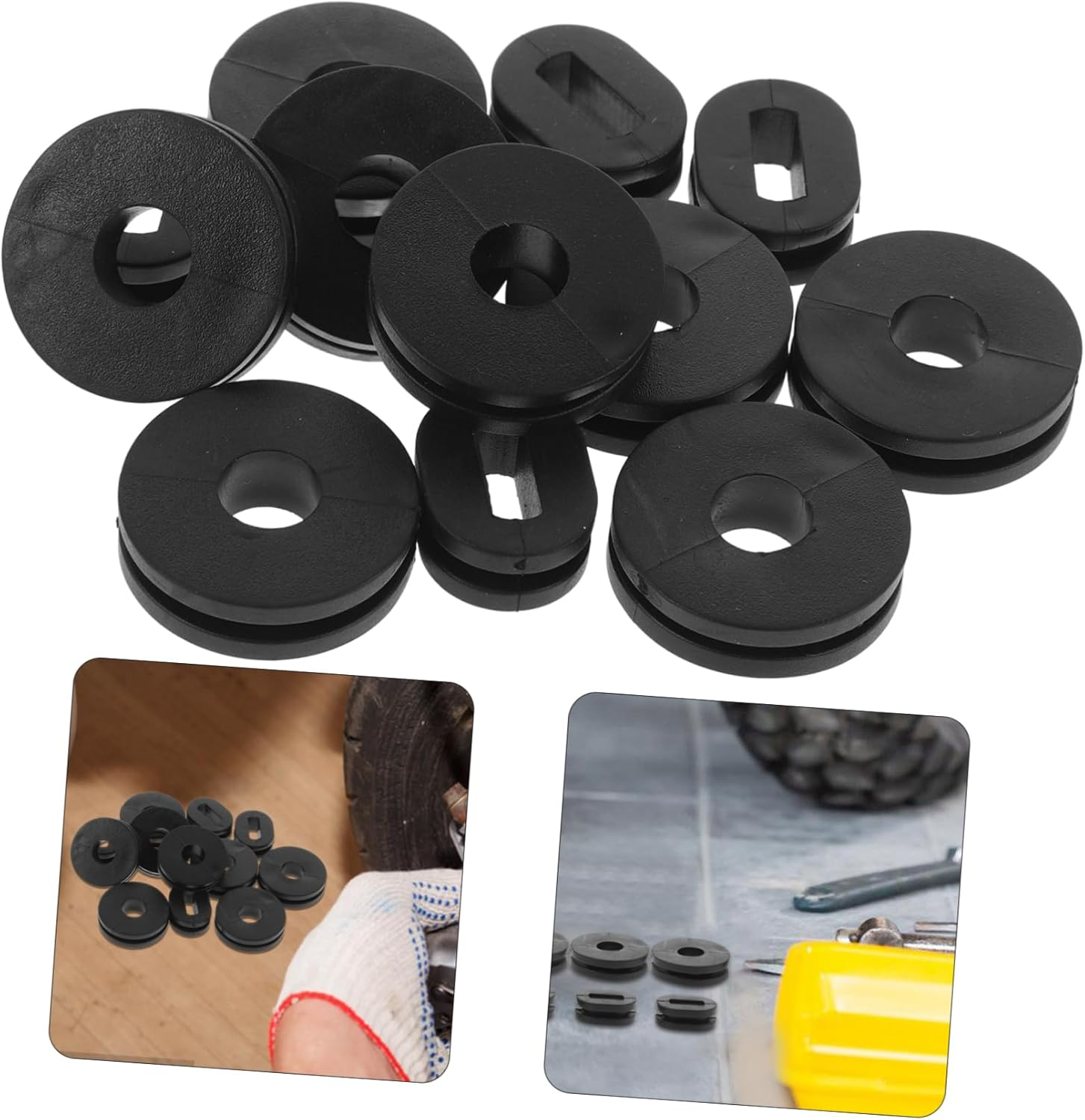 Iplusmile 3Sets Motorcycle Rubber Grommets Replacement Kits for Wiring Essential Accessories for Motorbike Maintenance and Repair image number 5